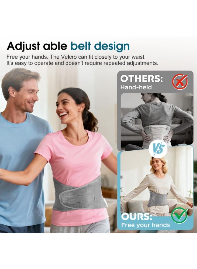 Celeritek Electric Heating Pad Waist Heating Belt Wrap, 9-Temperature, 4 Timer Settings, Adjustable & Extra-Long, Machine Washable, for Back, Abdomen, Shoulder, Knee - Image 5